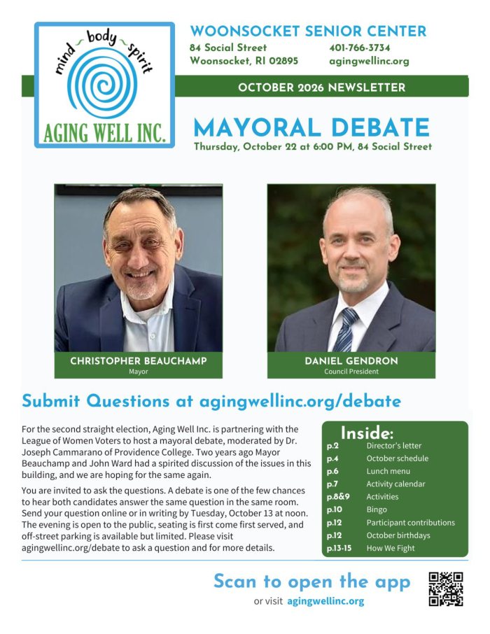 Cover of the October 2026 newsletter, English